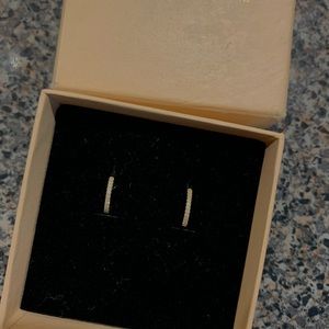 Stone and Strand Mini Diamond Huggies